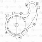 Насос водяной для а/м Ford Mondeo I/II/III (93-)/Jaguar X-Type (01-) 2.5i (LWP 1007) LUZAR
