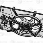 Э/вентилятор охл. для а/м Great Wall Hover H5 (10-) 2.0D (с кожухом) (LFK 3004) LUZAR