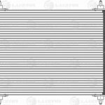 Радиатор кондиц. для а/м Peugeot 307 (00-)/Сitroen C4 (04-)/C5 (00-) (LRAC 2007) LUZAR