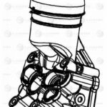 Корпус маслоохладителя для а/м VW Golf V (04-)/Passat (B6) (05-) 2.0TFSi (LBP 1810) LUZAR