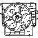 Э/вентилятор охл. для а/м BMW X3 (F25) (10-)/X4 (F26) (14-) (c кожухом) (400W) (LFK 2618) LUZAR