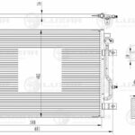 Радиатор кондиц. для а/м Audi A4 (B6) (00-)/А6 (С5) (97-) (LRAC 1809) LUZAR