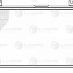 Радиатор охл. для а/м Лада 2190 Гранта (15-) (тип KDAC) (паяный) (LRc 0195) LUZAR