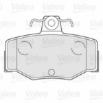 Колодки тормозные дисковые зад VALEO