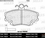 Колодки тормозные передние (с датчиком) (Смесь Semi-Metallic) RENAULT LOGAN 04-/SANDERO 08-/CLIO 91- (TRW GDB1465) E100000 MILES
