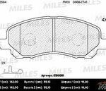 Колодки тормозные передние (без датчика) (Смесь Semi-Metallic) (MITSUBUSHI LANCER (CS, CY)) (TRW GDB3287) E100051 MILES