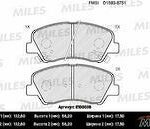 Колодки тормозные передние (без датчика) (Смесь Semi-Metallic) (HYUNDAI SOLARIS, KIA RIO III) (TRW GDB3548) E100036 MILES