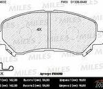 Колодки тормозные передние (без датчика) (Смесь Semi-Metallic) NISSAN QASHQAI 1.6/2.0 07-/X-TRAIL 07- (TRW GDB3467) E100052 MILES