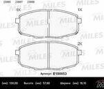 Колодки тормозные передние (без датчика) (Смесь Semi-Metallic) HYUNDAI i30 07-/KIA СEED 07-/CARENS 02- (TRW GDB3450) E100053 MILES