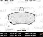 Колодки тормозные передние (без датчика) (Смесь Semi-Metallic) (AUDI 80 B3, B4, VW PASSAT (3A_)) (TRW GDB826) E100017 MILES