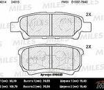 Колодки тормозные задние (без датчика) (Смесь Semi-Metallic) MITSUBISHI LANCER IX 03OUTLANDER 0308 (TRW GDB3341) E110023 MILES