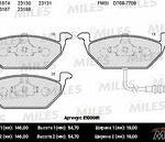Колодки тормозные передние (с датчиком) (Смесь Semi-Metallic) AUDI A3 03/VW G4/G5/SKODA OCTAVIA 1.4/1.6/1.9D (TRW GDB1658) E100061 MILES