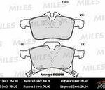 Колодки тормозные передние (без датчика) (Смесь Semi-Metallic) OPEL ASTRA G/H/ZAFIRA A (TRW GDB1668) E100058 MILES