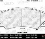 Колодки тормозные передние (без датчика) (Смесь Semi-Metallic) TOYOTA AURIS 1.4-1.6 07-/COROLLA 1.4 07-/RAV 4 06- (TRW GDB3425) E100135 MILES