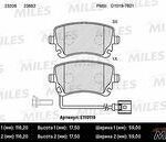 Колодки тормозные задние с датчиком (Смесь Semi-Metallic) VOLKSWAGEN T5 03/MULTIVAN 03 (TRW GDB1557) E110119 MILES
