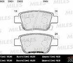 Колодки тормозные дисковые зад MILES E110154