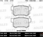 Колодки тормозные задние (без датчика) (Смесь Semi-Metallic) HONDA ACCORD 90-/CIVIC 97-/CR-V II/FR-V/PRELUDE 92-00 (TRW GDB3175) E110156 MILES