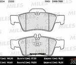 Колодки тормозные дисковые зад MILES