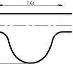 Ремень ГРМ 104RU17 MILES