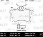 Колодки тормозные задние (без датчика + болты) (Смесь Low-Metallic) AUDI A4 (B6-B7), A6 (C5), VW PASSAT (3A2, 35I) (TRW GDB1121) E410021 MILES