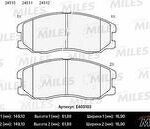 Колодки тормозные передние (без датчика) (Смесь Low-Metallic) CHEVROLET CAPTIVA/OPEL ANTARA 2.0D/2.4/3.2 07- (TRW GDB1715) E400103 MILES