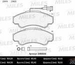 Колодки тормозные передние (болты + 1 датчик) (Смесь Low-Metallic) (FIAT DUCATO, CITROEN JUMPER, PEUGEOT BOXER (230, 244)) (TRW GDB1518) E400030 MILES