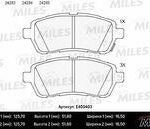 Колодки тормозные передние (без датчика) (Смесь Low-Metallic) FORD FIESTA 08-/MAZDA 2 07- (TRW GDB3437) E400403 MILES