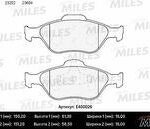 Колодки тормозные передние (без датчика) (Смесь Low-Metallic) (FORD FIESTA IV-V, FUSION, MAZDA 2 (DY)) (TRW GDB1419) E400026 MILES