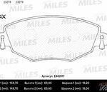 Колодки тормозные передние (без датчика + болты) (Смесь Low-Metallic) FORD MONDEO 0007/ JAGUAR X-TYPE 01 (TRW GDB1434) E400117 MILES
