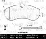 Колодки тормозные передние (с датчиком) (Смесь Low-Metallic) FORD TRANSIT 14-/CUSTOM 12- (TRW GDB1967) E400414 MILES