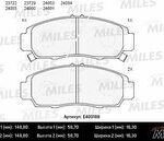 Колодки тормозные передние (без датчика) (Смесь Low-Metallic) HONDA CIVIC 01-05/FR-V 1.7-2.2 05-/STREAM 1.7/2.0 01- (TRW GDB3268) E400188 MILES