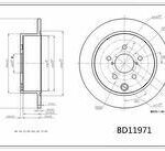 Диск тормозной задний SUBARU FORESTER/IMPREZA/XV 1.6/2.0 12- (TRW DF6503) K011705 MILES