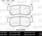 Колодки тормозные задние (без датчика) (Смесь Low-Metallic) (HYUNDAI ELANTRA (XD, HD), GETZ, SANTA FE, SONATA IV-V) (TRW GDB3284) E410011 MILES