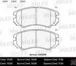 Колодки тормозные передние (Смесь Low-Metallic) HYUNDAI SONATA V, TUCSON (JM), KIA SOUL (AM), Changan cs35/Plus (TRW GDB3352) E400019 MILES