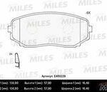 Колодки тормозные передние (без датчика) (Смесь Low-Metallic) (MAZDA CX-7/CX-9 07-) (TRW GDB3471) E400229 MILES