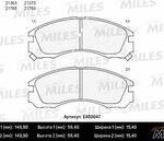 Колодки тормозные передние (без датчика) (Смесь Low-Metallic) (MITSUBISHI GALANT IV-VI, PAJERO II-III, PEUGEOT 4007) (TRW GDB1126) E400047 MILES
