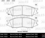 Колодки тормозные передние (без датчика) (Смесь Low-Metallic) NISSAN ALMERA CLASSIC 06- (TRW GDB3563) E400363 MILES