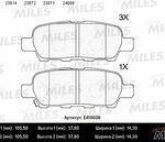 Колодки тормозные задние (без датчика) (Смесь Low-Metallic) (INFINITI EX, FX, G, M, NISSAN QASHQAI, MURANO (Z50, Z51)) (TRW GDB3294) E410008 MILES
