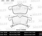 Колодки тормозные передние (без датчика) (Смесь Low-Metallic) OPEL ASTRA G/H/ZAFIRA A (TRW GDB1668) E400058 MILES
