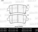Колодки тормозные дисковые MILES