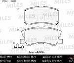 Колодки тормозные задние (без датчика) (Смесь Low-Metallic) (MITSUBISHI ASX, OUTLANDER II, PAJERO III-IV) (TRW GDB3247) E410184 MILES