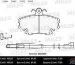 Колодки тормозные передние (с датчиком) (Смесь Low-Metallic) RENAULT LOGAN 04-/SANDERO 08-/CLIO 91- (TRW GDB1465) E400000 MILES