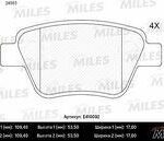 Колодки тормозные задние (без датчика + болты) (Смесь Low-Metallic) (VW GOLF VI, JETTA IV, SKODA OCTAVIA (1Z_)) (TRW GDB1841) E410092 MILES