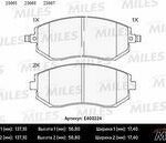 Колодки тормозные передние (без датчика) (Смесь Low-Metallic) (SUBARU FORESTER 01-/IMPREZA 01-/LEGACY 98-) (TRW GDB3371) E400224 MILES
