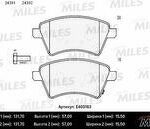 Колодки тормозные передние (без датчика + болты) (Смесь Low-Metallic) SUZUKI SX4 06- (Венгерская сборка) (TRW GDB1673) E400163 MILES