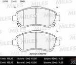Колодки тормозные передние (без датчика) (Смесь Low-Metallic) TOYOTA AVENSIS 03/COROLLA VERSO 1.8/2.0D/2.2D (TRW GDB3336) E400140 MILES
