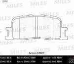 Колодки тормозные задние (без датчика) (Смесь Low-Metallic) (TOYOTA CAMRY (_V30_) 2.4/3.0 0104/HIGHLANDER 0007) (TRW GDB3374) E410217 MILES