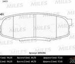 Колодки тормозные задние (без датчика) (Смесь Low-Metallic) TOYOTA LAND CRUISER J200 4.5D/4.7 07-/LEXUS LX570 08- (TRW GDB3491) E410356 MILES