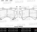 Колодки тормозные передние (без датчика) (Смесь Low-Metallic) (TOYOTA LAND CRUISER J200 4.5D/4.7 07-/LEXUS LX570 08-) (TRW GDB3524) E400234 MILES
