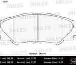 Колодки тормозные передние (без датчика) (Смесь Low-Metallic) (TOYOTA RAV4 III-IV) (TRW GDB3424) E400147 MILES